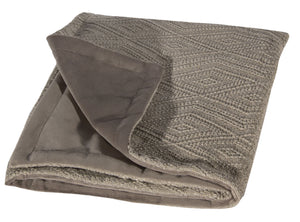 L620-3137-Naveen Tweed 46"x59" Textured Sweater Like fabric on this Cozy Throw reverses to solid Coordinate Flanged edge coordinates with The Vintage Canadiana Collection, Lake House,Welcome Home, Elements,Home Trends and Comforts, All made in Canada