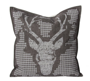 L643-BUCK 20"x20" Chalkboard Pillow with Feather Insert part of the Lady Rosedale Chalkboard Collection