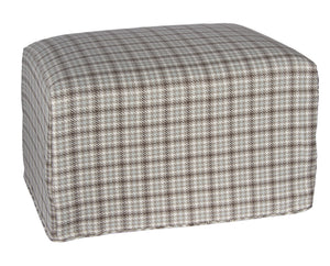 L900-3136 25"x18"x16" Rectangular Ottoman in Eureka Robins Egg Blue part of The Welcome Home Collection